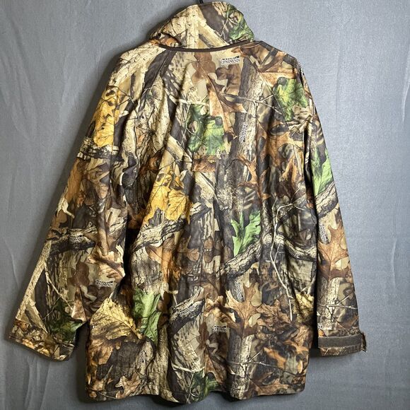 Vtg Walls Water-Pruf Hunters‎ Camouflage Full Zip Jacket Large Advantage Timber - Picture 8 of 11